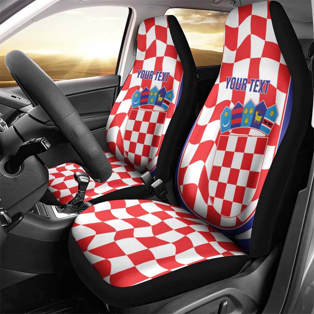 Custom Croatia Football Car Seat Cover 2026 Come On Vatreni Hrvatska - Wonder Print Shop