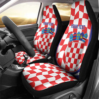 Custom Croatia Football Car Seat Cover 2026 Come On Vatreni Hrvatska - Wonder Print Shop