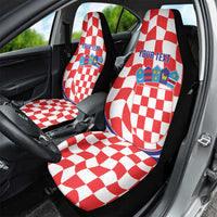 Custom Croatia Football Car Seat Cover 2026 Come On Vatreni Hrvatska - Wonder Print Shop
