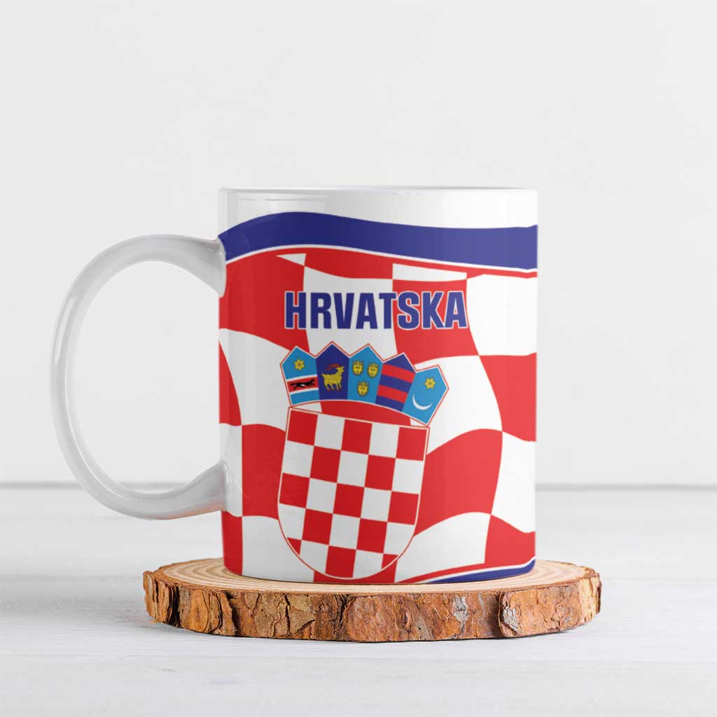 Custom Croatia Football Ceramic Mug 2026 Come On Vatreni Hrvatska - Wonder Print Shop