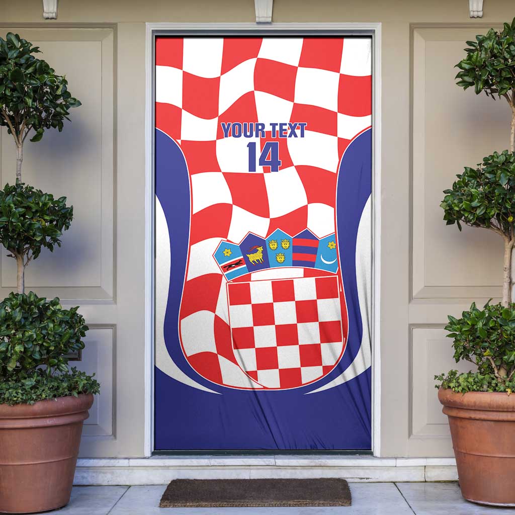 Custom Croatia Football Door Cover 2026 Come On Vatreni Hrvatska - Wonder Print Shop