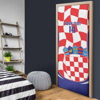 Custom Croatia Football Door Cover 2026 Come On Vatreni Hrvatska - Wonder Print Shop