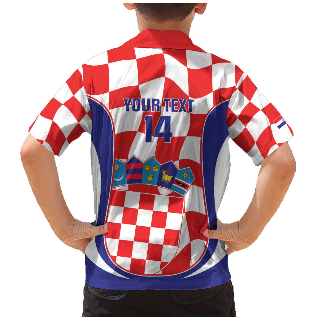 Custom Croatia Football Family Matching Mermaid Dress and Hawaiian Shirt 2026 Come On Vatreni Hrvatska - Wonder Print Shop