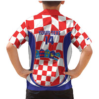 Custom Croatia Football Family Matching Mermaid Dress and Hawaiian Shirt 2026 Come On Vatreni Hrvatska - Wonder Print Shop