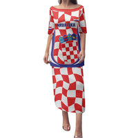 Custom Croatia Football Family Matching Puletasi and Hawaiian Shirt 2026 Come On Vatreni Hrvatska - Wonder Print Shop