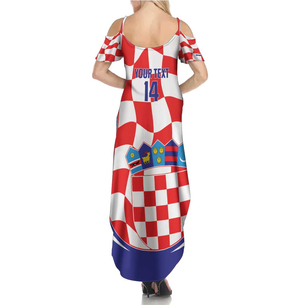 Custom Croatia Football Family Matching Summer Maxi Dress and Hawaiian Shirt 2026 Come On Vatreni Hrvatska - Wonder Print Shop
