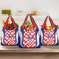 Custom Croatia Football Grocery Bag 2026 Come On Vatreni Hrvatska - Wonder Print Shop