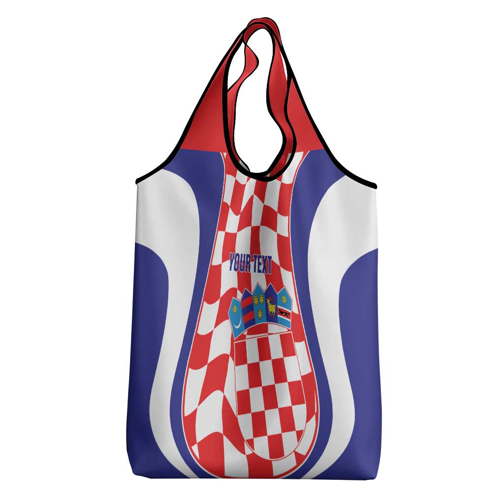 Custom Croatia Football Grocery Bag 2026 Come On Vatreni Hrvatska - Wonder Print Shop