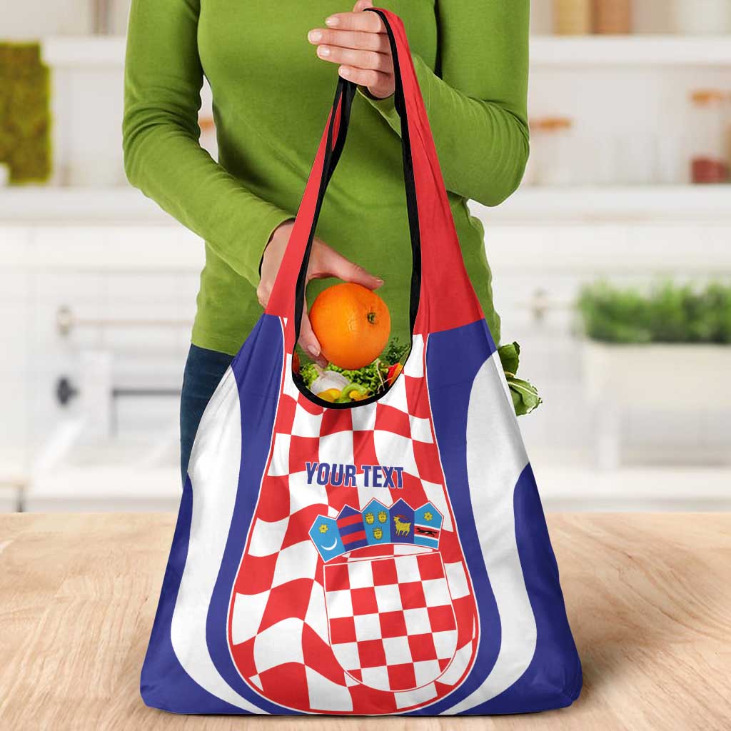 Custom Croatia Football Grocery Bag 2026 Come On Vatreni Hrvatska - Wonder Print Shop