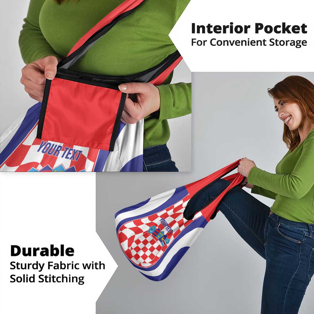 Custom Croatia Football Grocery Bag 2026 Come On Vatreni Hrvatska - Wonder Print Shop