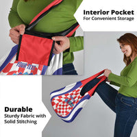Custom Croatia Football Grocery Bag 2026 Come On Vatreni Hrvatska - Wonder Print Shop