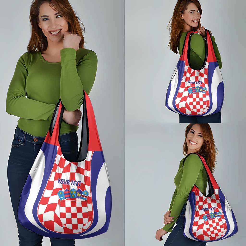 Custom Croatia Football Grocery Bag 2026 Come On Vatreni Hrvatska - Wonder Print Shop