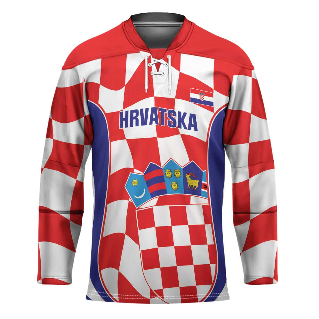 Custom Croatia Football Hockey Jersey 2026 Come On Vatreni Hrvatska - Wonder Print Shop