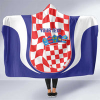 Custom Croatia Football Hooded Blanket 2026 Come On Vatreni Hrvatska - Wonder Print Shop