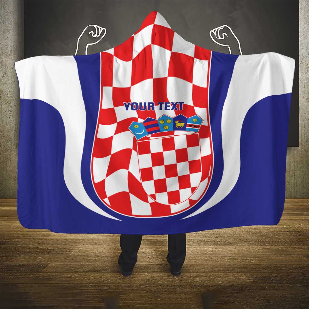 Custom Croatia Football Hooded Blanket 2026 Come On Vatreni Hrvatska - Wonder Print Shop