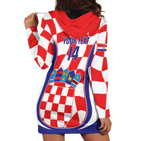 Custom Croatia Football Hoodie Dress 2026 Come On Vatreni Hrvatska - Wonder Print Shop