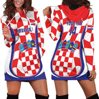 Custom Croatia Football Hoodie Dress 2026 Come On Vatreni Hrvatska - Wonder Print Shop