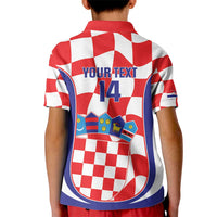 Custom Croatia Football Kid Polo Shirt 2026 Come On Vatreni Hrvatska - Wonder Print Shop