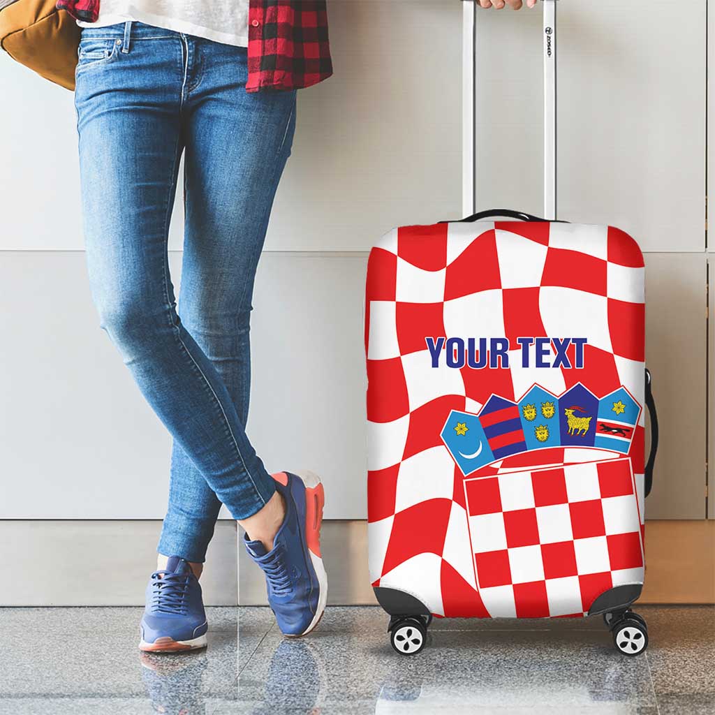 Custom Croatia Football Luggage Cover 2026 Come On Vatreni Hrvatska - Wonder Print Shop