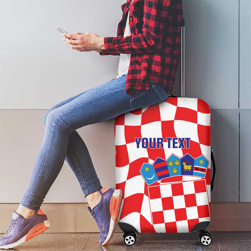 Custom Croatia Football Luggage Cover 2026 Come On Vatreni Hrvatska - Wonder Print Shop