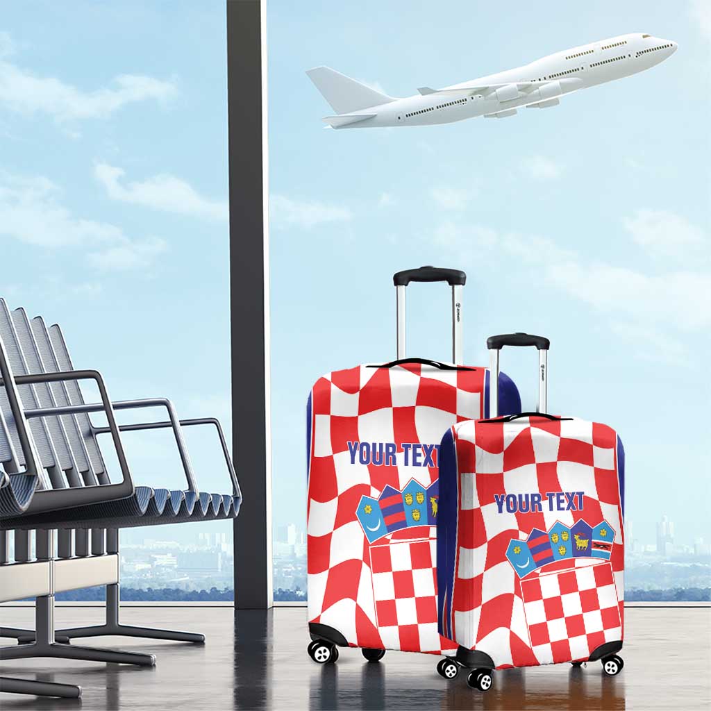 Custom Croatia Football Luggage Cover 2026 Come On Vatreni Hrvatska - Wonder Print Shop