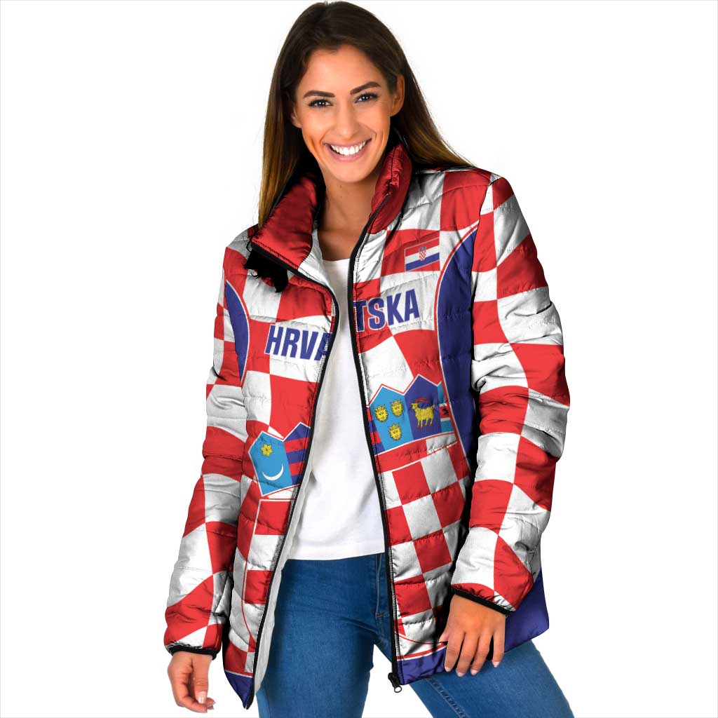 Custom Croatia Football Padded Jacket 2026 Come On Vatreni Hrvatska - Wonder Print Shop