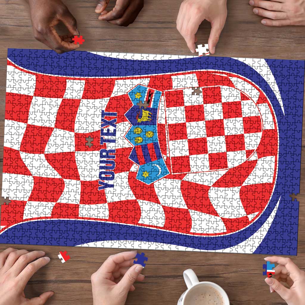 Custom Croatia Football Puzzle 2026 Come On Vatreni Hrvatska - Wonder Print Shop