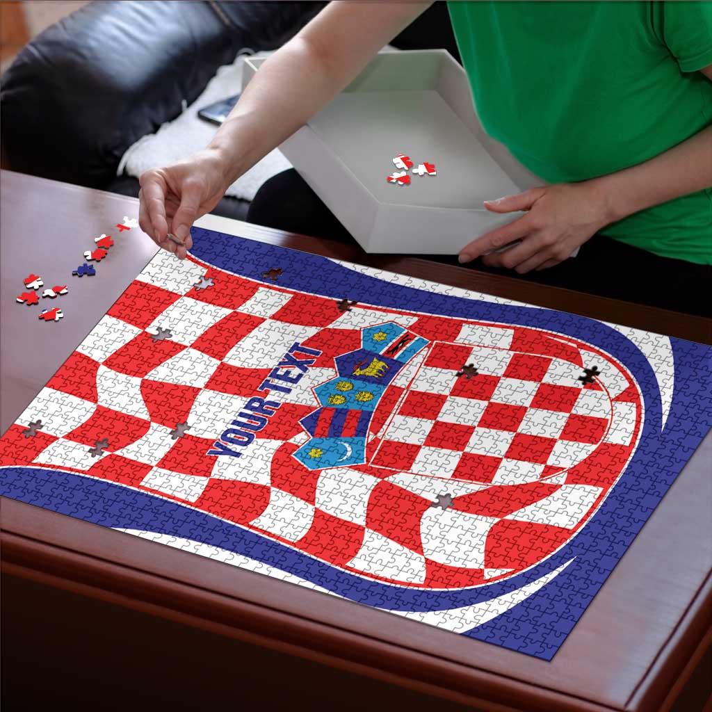 Custom Croatia Football Puzzle 2026 Come On Vatreni Hrvatska - Wonder Print Shop