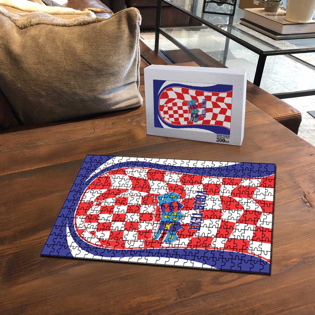 Custom Croatia Football Puzzle 2026 Come On Vatreni Hrvatska - Wonder Print Shop