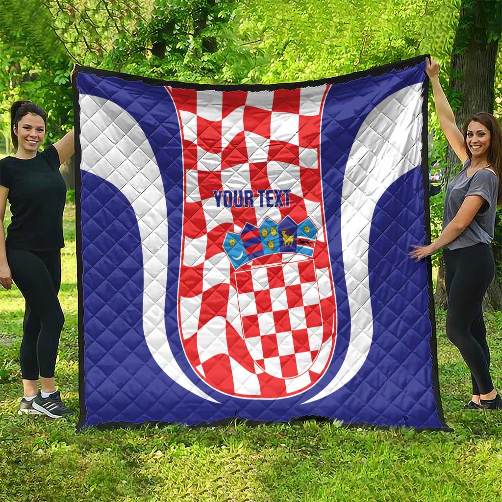 Custom Croatia Football Quilt 2026 Come On Vatreni Hrvatska - Wonder Print Shop