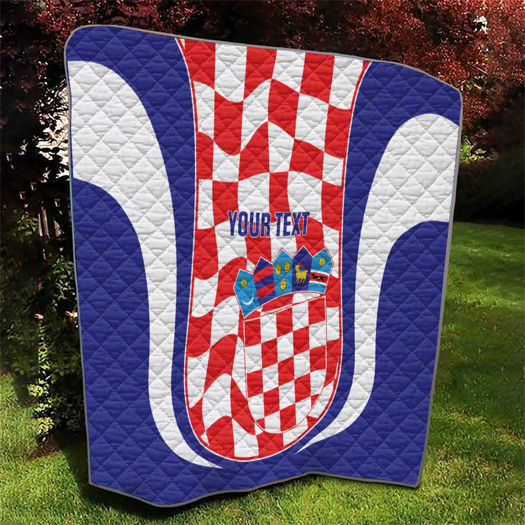 Custom Croatia Football Quilt 2026 Come On Vatreni Hrvatska - Wonder Print Shop