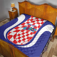Custom Croatia Football Quilt 2026 Come On Vatreni Hrvatska - Wonder Print Shop