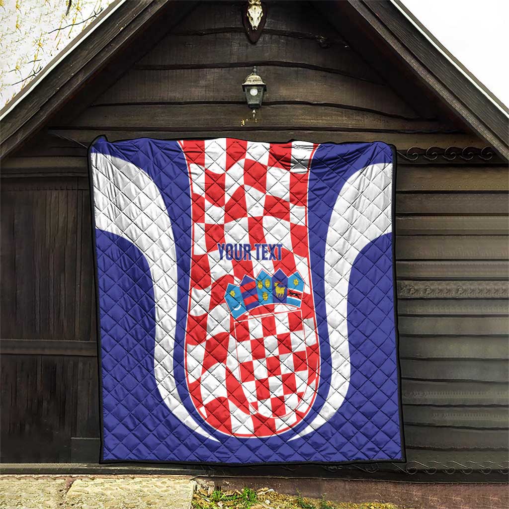 Custom Croatia Football Quilt 2026 Come On Vatreni Hrvatska - Wonder Print Shop
