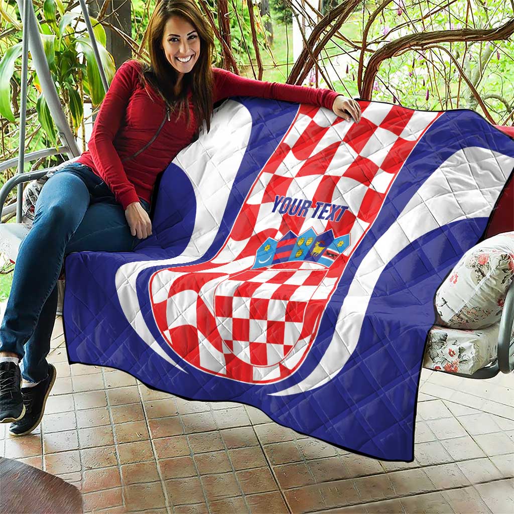 Custom Croatia Football Quilt 2026 Come On Vatreni Hrvatska - Wonder Print Shop