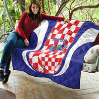 Custom Croatia Football Quilt 2026 Come On Vatreni Hrvatska - Wonder Print Shop