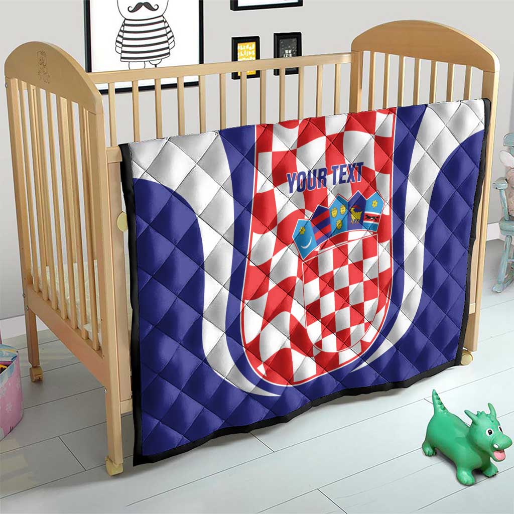 Custom Croatia Football Quilt 2026 Come On Vatreni Hrvatska - Wonder Print Shop