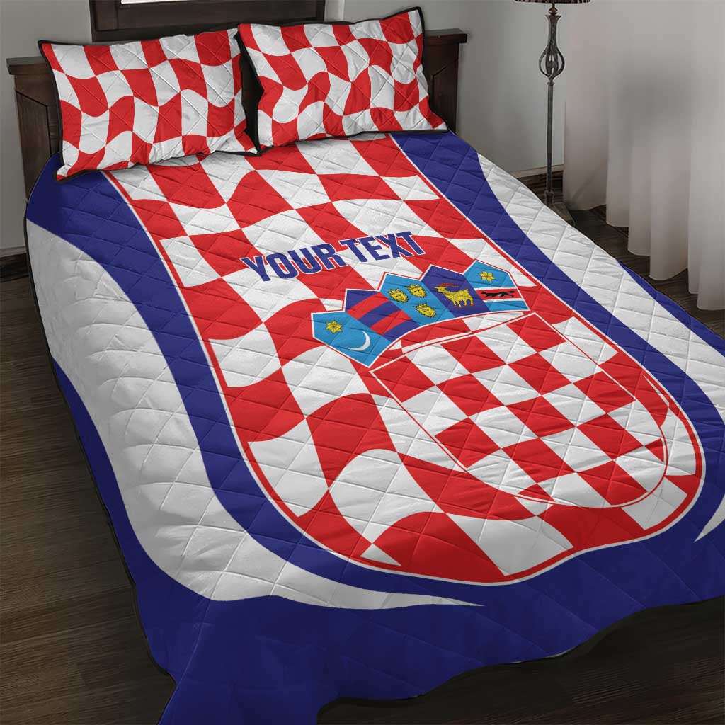 Custom Croatia Football Quilt Bed Set 2026 Come On Vatreni Hrvatska - Wonder Print Shop