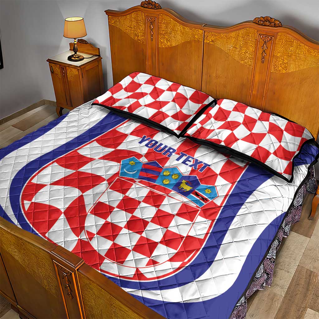 Custom Croatia Football Quilt Bed Set 2026 Come On Vatreni Hrvatska - Wonder Print Shop