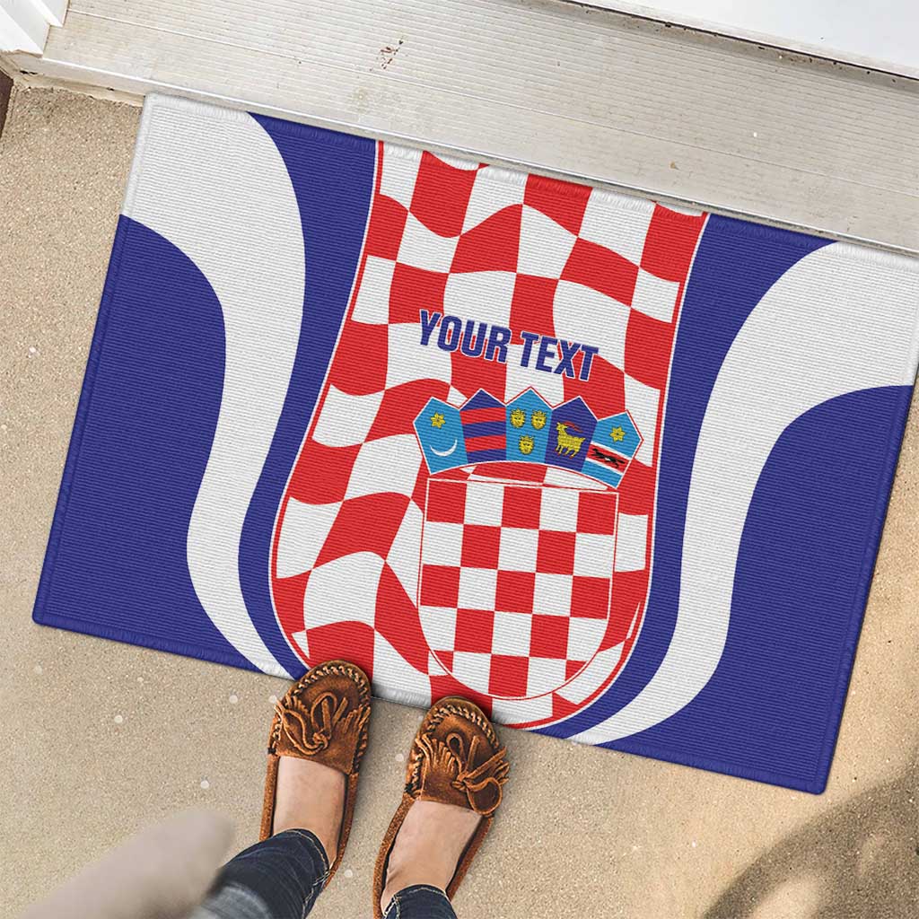 Custom Croatia Football Rubber Doormat 2026 Come On Vatreni Hrvatska - Wonder Print Shop
