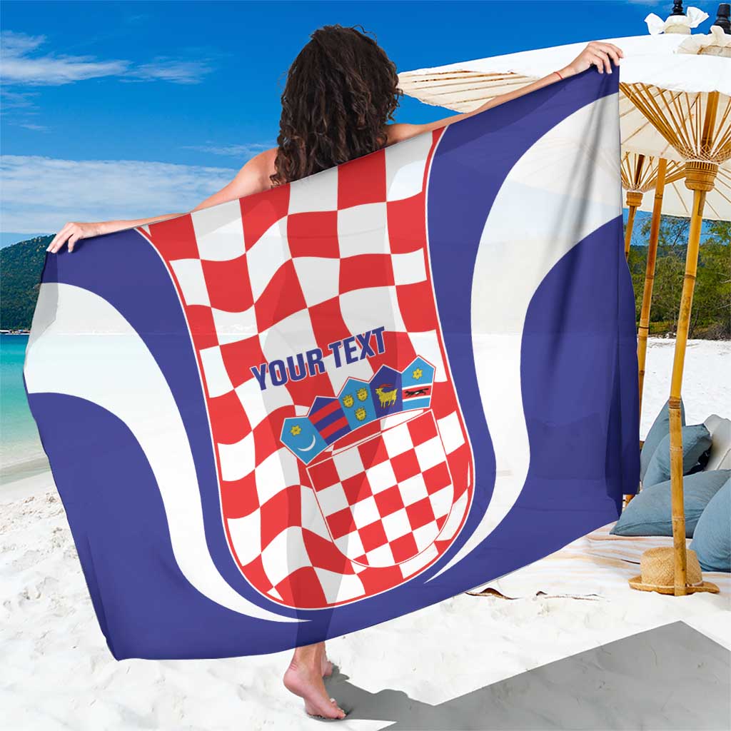 Custom Croatia Football Sarong 2026 Come On Vatreni Hrvatska - Wonder Print Shop