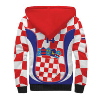 Custom Croatia Football Sherpa Hoodie 2026 Come On Vatreni Hrvatska - Wonder Print Shop