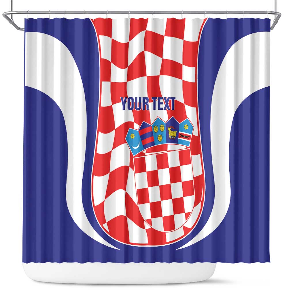 Custom Croatia Football Shower Curtain 2026 Come On Vatreni Hrvatska - Wonder Print Shop