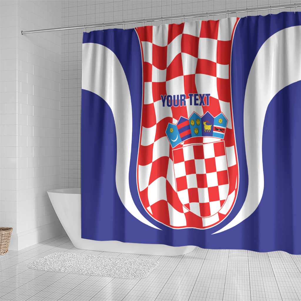 Custom Croatia Football Shower Curtain 2026 Come On Vatreni Hrvatska - Wonder Print Shop