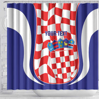 Custom Croatia Football Shower Curtain 2026 Come On Vatreni Hrvatska - Wonder Print Shop