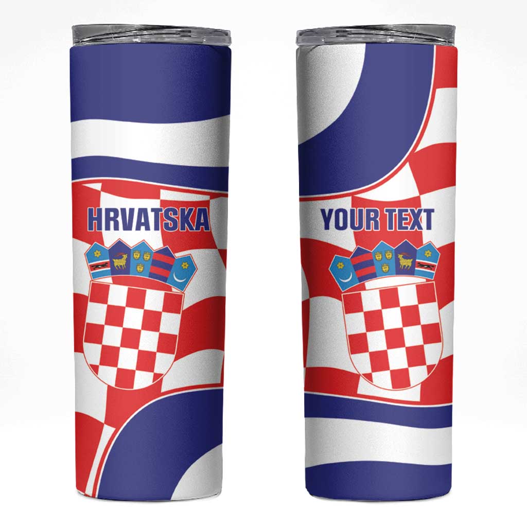 Custom Croatia Football Skinny Tumbler 2026 Come On Vatreni Hrvatska - Wonder Print Shop