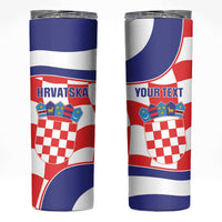 Custom Croatia Football Skinny Tumbler 2026 Come On Vatreni Hrvatska - Wonder Print Shop