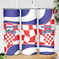Custom Croatia Football Skinny Tumbler 2026 Come On Vatreni Hrvatska - Wonder Print Shop
