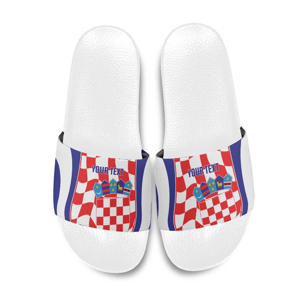Custom Croatia Football Slide Sandals 2026 Come On Vatreni Hrvatska - Wonder Print Shop