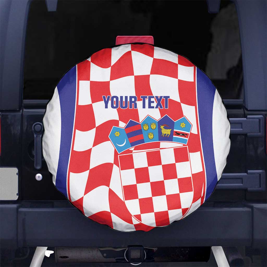 Custom Croatia Football Spare Tire Cover 2026 Come On Vatreni Hrvatska - Wonder Print Shop