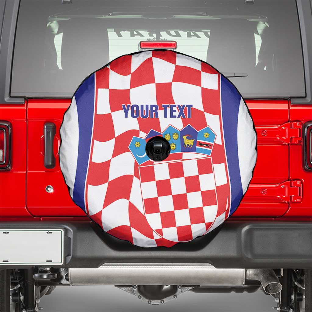 Custom Croatia Football Spare Tire Cover 2026 Come On Vatreni Hrvatska - Wonder Print Shop